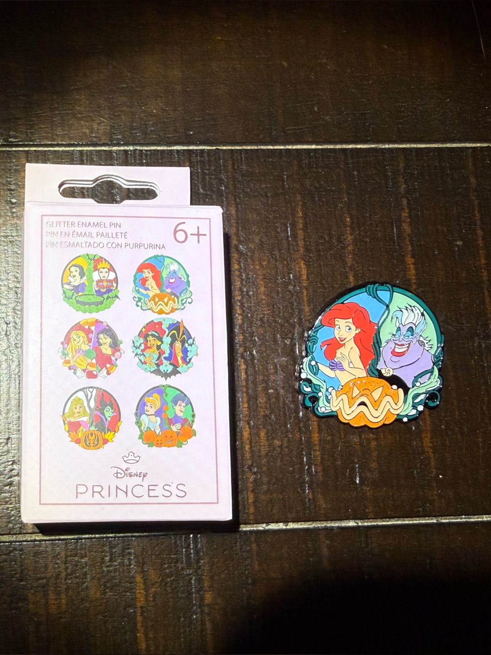 Disney Princess & Villain Halloween Series Pin NEW (Ariel & Ursula)